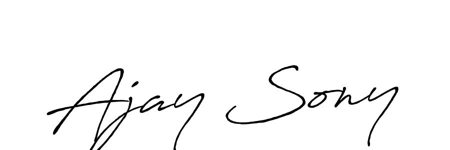 You should practise on your own different ways (Antro_Vectra_Bolder) to write your name (Ajay Sony) in signature. don't let someone else do it for you. Ajay Sony signature style 7 images and pictures png