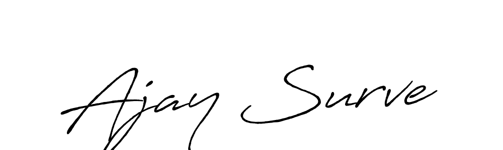 Use a signature maker to create a handwritten signature online. With this signature software, you can design (Antro_Vectra_Bolder) your own signature for name Ajay Surve. Ajay Surve signature style 7 images and pictures png