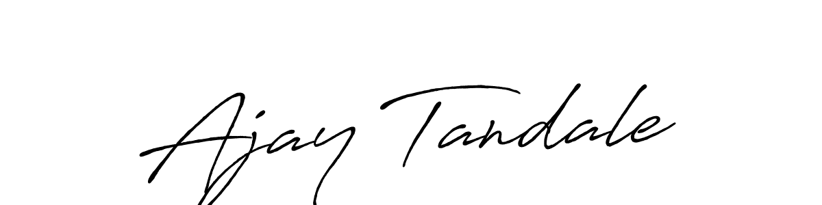 Also You can easily find your signature by using the search form. We will create Ajay Tandale name handwritten signature images for you free of cost using Antro_Vectra_Bolder sign style. Ajay Tandale signature style 7 images and pictures png
