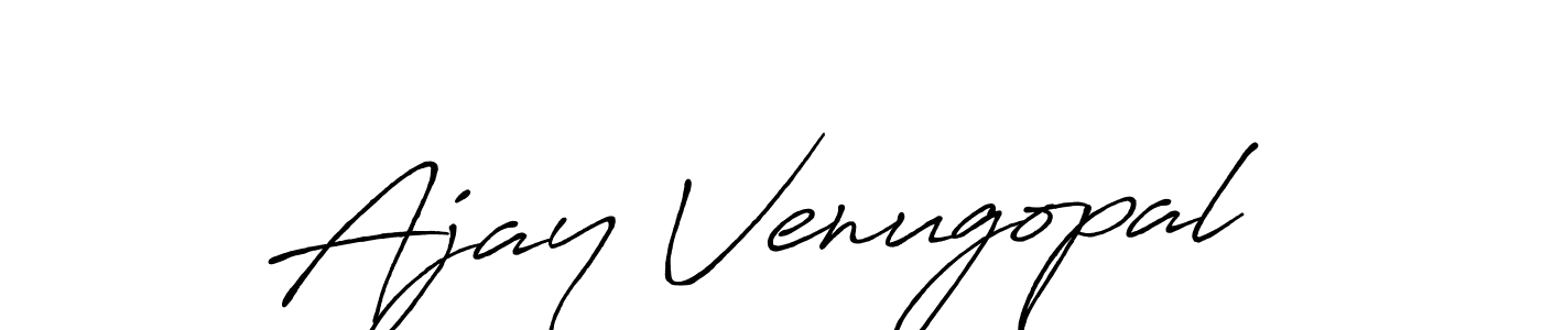 Make a beautiful signature design for name Ajay Venugopal. Use this online signature maker to create a handwritten signature for free. Ajay Venugopal signature style 7 images and pictures png