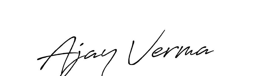 It looks lik you need a new signature style for name Ajay Verma. Design unique handwritten (Antro_Vectra_Bolder) signature with our free signature maker in just a few clicks. Ajay Verma signature style 7 images and pictures png