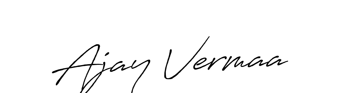 Also we have Ajay Vermaa name is the best signature style. Create professional handwritten signature collection using Antro_Vectra_Bolder autograph style. Ajay Vermaa signature style 7 images and pictures png