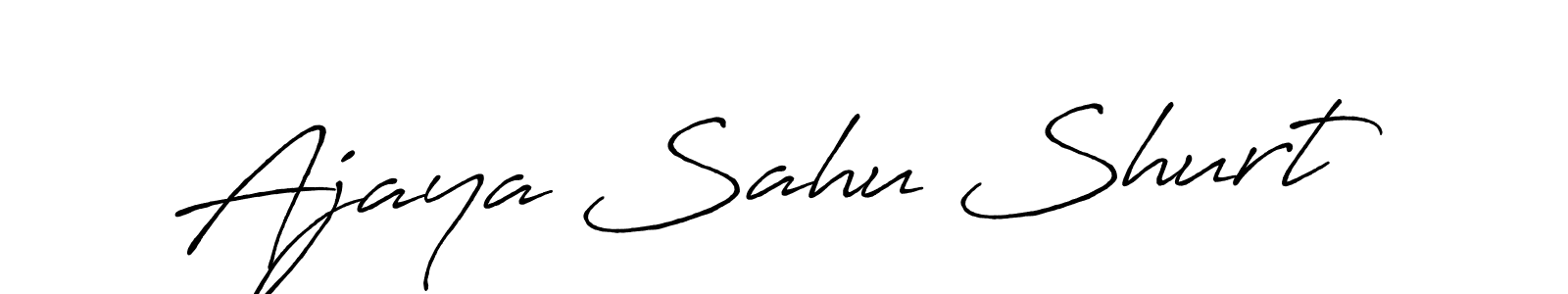 This is the best signature style for the Ajaya Sahu Shurt name. Also you like these signature font (Antro_Vectra_Bolder). Mix name signature. Ajaya Sahu Shurt signature style 7 images and pictures png