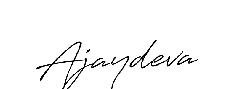 Use a signature maker to create a handwritten signature online. With this signature software, you can design (Antro_Vectra_Bolder) your own signature for name Ajaydeva. Ajaydeva signature style 7 images and pictures png