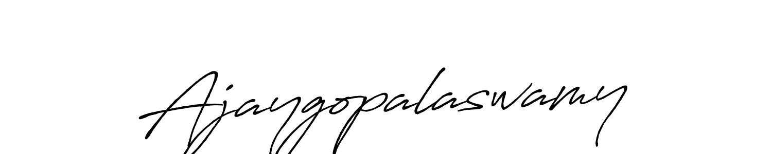 How to make Ajaygopalaswamy name signature. Use Antro_Vectra_Bolder style for creating short signs online. This is the latest handwritten sign. Ajaygopalaswamy signature style 7 images and pictures png