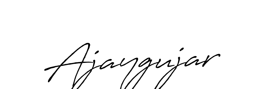 Create a beautiful signature design for name Ajaygujar. With this signature (Antro_Vectra_Bolder) fonts, you can make a handwritten signature for free. Ajaygujar signature style 7 images and pictures png