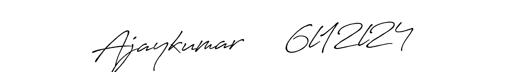 Use a signature maker to create a handwritten signature online. With this signature software, you can design (Antro_Vectra_Bolder) your own signature for name Ajaykumar     6l12l24. Ajaykumar     6l12l24 signature style 7 images and pictures png