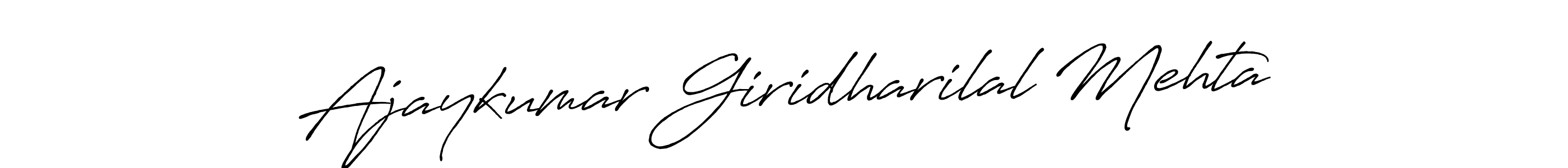 This is the best signature style for the Ajaykumar Giridharilal Mehta name. Also you like these signature font (Antro_Vectra_Bolder). Mix name signature. Ajaykumar Giridharilal Mehta signature style 7 images and pictures png