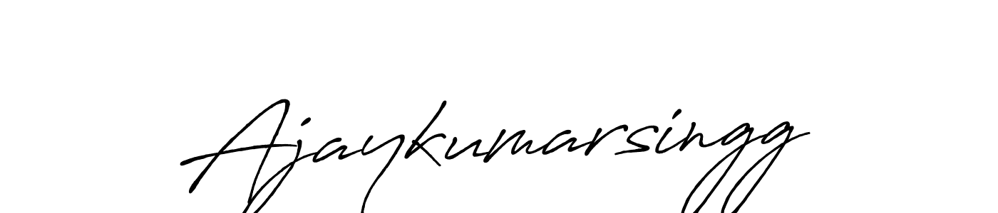 You should practise on your own different ways (Antro_Vectra_Bolder) to write your name (Ajaykumarsingg) in signature. don't let someone else do it for you. Ajaykumarsingg signature style 7 images and pictures png