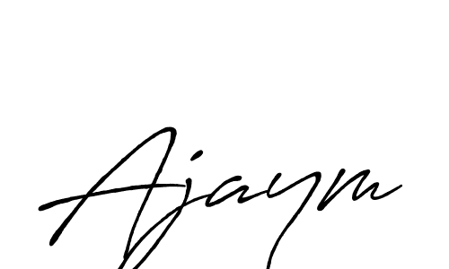 Ajaym stylish signature style. Best Handwritten Sign (Antro_Vectra_Bolder) for my name. Handwritten Signature Collection Ideas for my name Ajaym. Ajaym signature style 7 images and pictures png