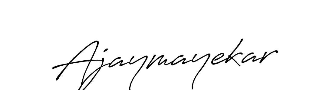 How to make Ajaymayekar name signature. Use Antro_Vectra_Bolder style for creating short signs online. This is the latest handwritten sign. Ajaymayekar signature style 7 images and pictures png