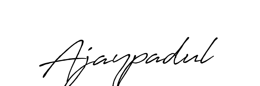 Make a beautiful signature design for name Ajaypadul. With this signature (Antro_Vectra_Bolder) style, you can create a handwritten signature for free. Ajaypadul signature style 7 images and pictures png