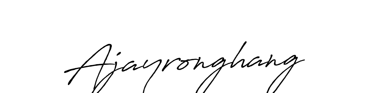 Make a beautiful signature design for name Ajayronghang. With this signature (Antro_Vectra_Bolder) style, you can create a handwritten signature for free. Ajayronghang signature style 7 images and pictures png