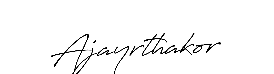 Create a beautiful signature design for name Ajayrthakor. With this signature (Antro_Vectra_Bolder) fonts, you can make a handwritten signature for free. Ajayrthakor signature style 7 images and pictures png