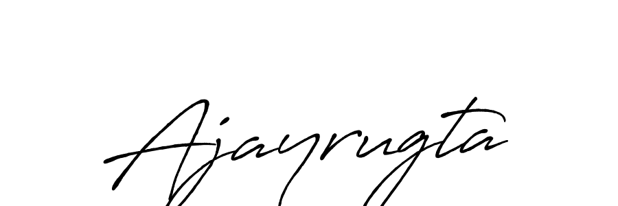 Also we have Ajayrugta name is the best signature style. Create professional handwritten signature collection using Antro_Vectra_Bolder autograph style. Ajayrugta signature style 7 images and pictures png