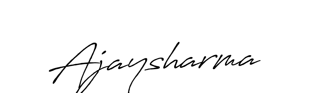 Design your own signature with our free online signature maker. With this signature software, you can create a handwritten (Antro_Vectra_Bolder) signature for name Ajaysharma. Ajaysharma signature style 7 images and pictures png