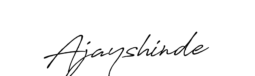 Make a beautiful signature design for name Ajayshinde. With this signature (Antro_Vectra_Bolder) style, you can create a handwritten signature for free. Ajayshinde signature style 7 images and pictures png