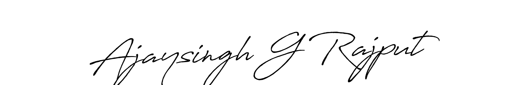 Make a beautiful signature design for name Ajaysingh G Rajput. Use this online signature maker to create a handwritten signature for free. Ajaysingh G Rajput signature style 7 images and pictures png