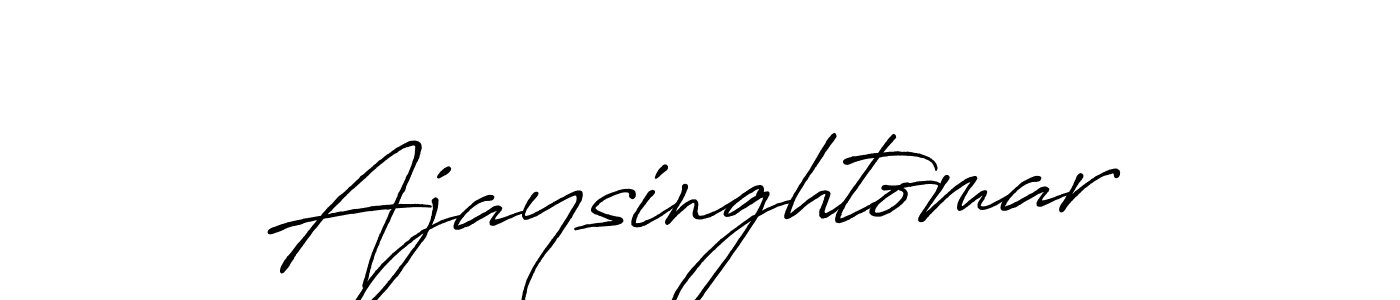 Also we have Ajaysinghtomar name is the best signature style. Create professional handwritten signature collection using Antro_Vectra_Bolder autograph style. Ajaysinghtomar signature style 7 images and pictures png