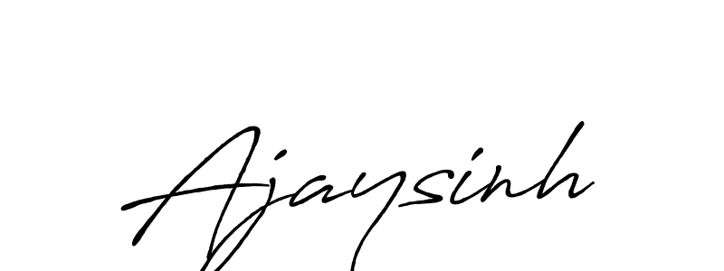 How to make Ajaysinh signature? Antro_Vectra_Bolder is a professional autograph style. Create handwritten signature for Ajaysinh name. Ajaysinh signature style 7 images and pictures png