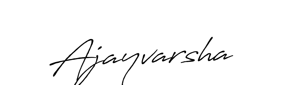 Use a signature maker to create a handwritten signature online. With this signature software, you can design (Antro_Vectra_Bolder) your own signature for name Ajayvarsha. Ajayvarsha signature style 7 images and pictures png