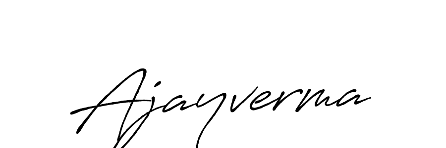 Also we have Ajayverma name is the best signature style. Create professional handwritten signature collection using Antro_Vectra_Bolder autograph style. Ajayverma signature style 7 images and pictures png