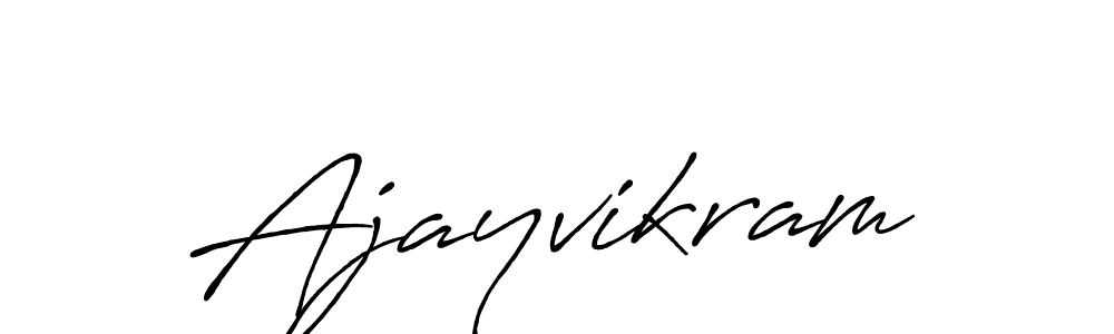 Make a beautiful signature design for name Ajayvikram. With this signature (Antro_Vectra_Bolder) style, you can create a handwritten signature for free. Ajayvikram signature style 7 images and pictures png