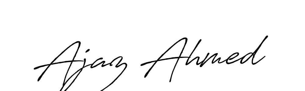 Make a beautiful signature design for name Ajaz Ahmed. Use this online signature maker to create a handwritten signature for free. Ajaz Ahmed signature style 7 images and pictures png