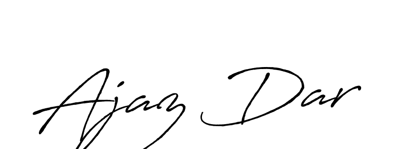 Make a beautiful signature design for name Ajaz Dar. With this signature (Antro_Vectra_Bolder) style, you can create a handwritten signature for free. Ajaz Dar signature style 7 images and pictures png