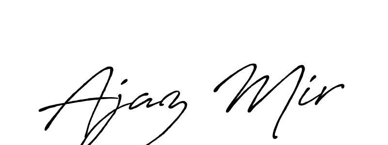 Create a beautiful signature design for name Ajaz Mir. With this signature (Antro_Vectra_Bolder) fonts, you can make a handwritten signature for free. Ajaz Mir signature style 7 images and pictures png