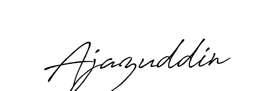 Design your own signature with our free online signature maker. With this signature software, you can create a handwritten (Antro_Vectra_Bolder) signature for name Ajazuddin. Ajazuddin signature style 7 images and pictures png
