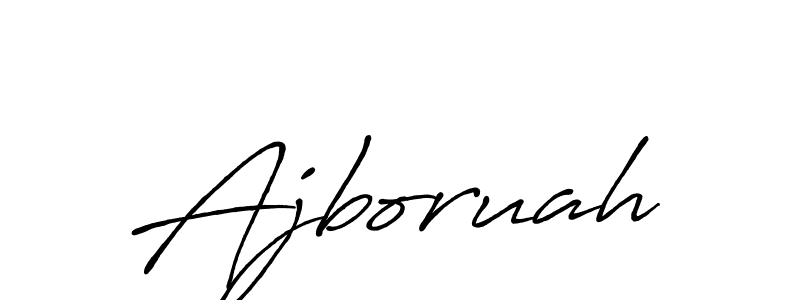 Make a beautiful signature design for name Ajboruah. With this signature (Antro_Vectra_Bolder) style, you can create a handwritten signature for free. Ajboruah signature style 7 images and pictures png
