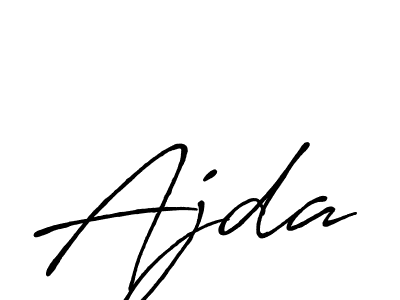 Make a beautiful signature design for name Ajda. With this signature (Antro_Vectra_Bolder) style, you can create a handwritten signature for free. Ajda signature style 7 images and pictures png