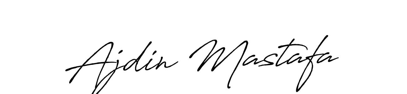 Ajdin Mastafa stylish signature style. Best Handwritten Sign (Antro_Vectra_Bolder) for my name. Handwritten Signature Collection Ideas for my name Ajdin Mastafa. Ajdin Mastafa signature style 7 images and pictures png