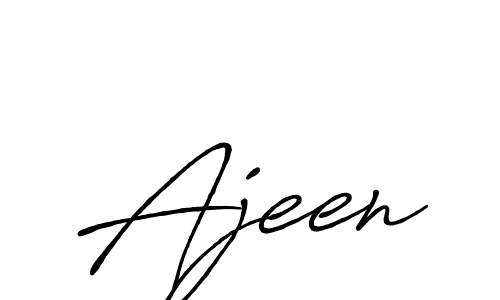 You should practise on your own different ways (Antro_Vectra_Bolder) to write your name (Ajeen) in signature. don't let someone else do it for you. Ajeen signature style 7 images and pictures png