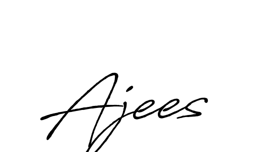 Also You can easily find your signature by using the search form. We will create Ajees name handwritten signature images for you free of cost using Antro_Vectra_Bolder sign style. Ajees signature style 7 images and pictures png