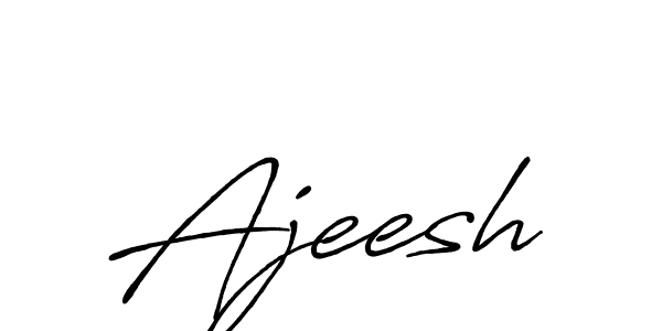 Ajeesh stylish signature style. Best Handwritten Sign (Antro_Vectra_Bolder) for my name. Handwritten Signature Collection Ideas for my name Ajeesh. Ajeesh signature style 7 images and pictures png