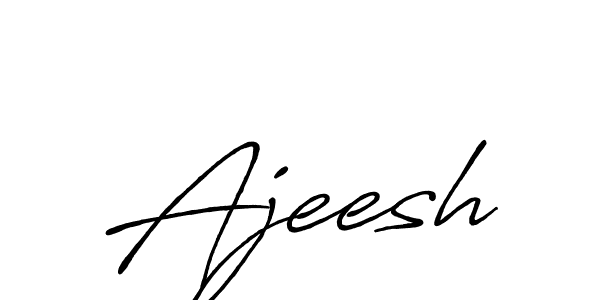 Create a beautiful signature design for name Ajeesh. With this signature (Antro_Vectra_Bolder) fonts, you can make a handwritten signature for free. Ajeesh signature style 7 images and pictures png