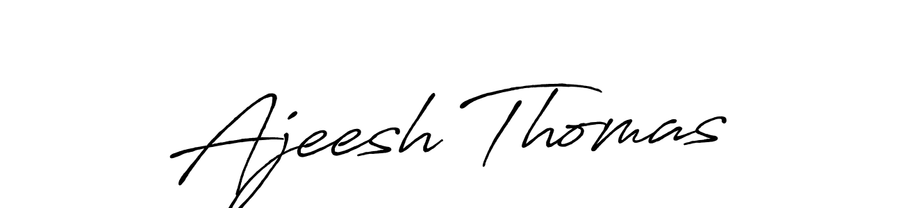 How to make Ajeesh Thomas signature? Antro_Vectra_Bolder is a professional autograph style. Create handwritten signature for Ajeesh Thomas name. Ajeesh Thomas signature style 7 images and pictures png