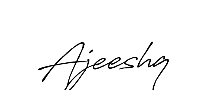 Also we have Ajeeshq name is the best signature style. Create professional handwritten signature collection using Antro_Vectra_Bolder autograph style. Ajeeshq signature style 7 images and pictures png