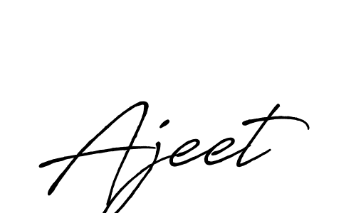 How to make Ajeet signature? Antro_Vectra_Bolder is a professional autograph style. Create handwritten signature for Ajeet name. Ajeet signature style 7 images and pictures png