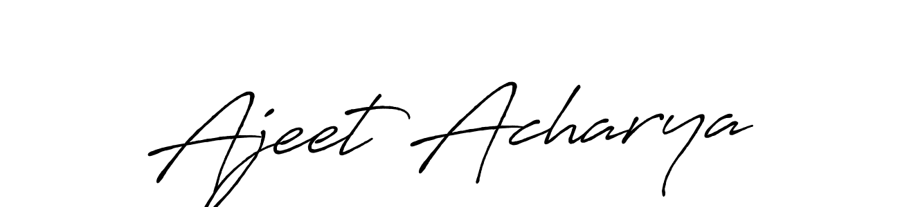 How to Draw Ajeet Acharya signature style? Antro_Vectra_Bolder is a latest design signature styles for name Ajeet Acharya. Ajeet Acharya signature style 7 images and pictures png