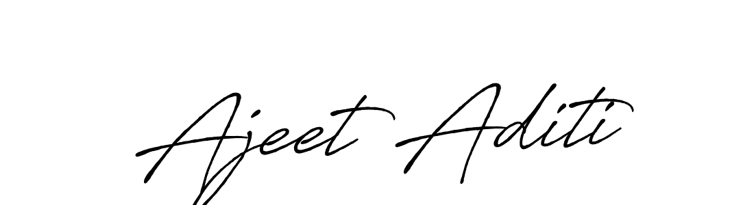 Similarly Antro_Vectra_Bolder is the best handwritten signature design. Signature creator online .You can use it as an online autograph creator for name Ajeet Aditi. Ajeet Aditi signature style 7 images and pictures png
