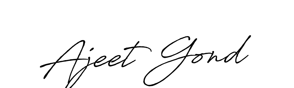 Antro_Vectra_Bolder is a professional signature style that is perfect for those who want to add a touch of class to their signature. It is also a great choice for those who want to make their signature more unique. Get Ajeet Gond name to fancy signature for free. Ajeet Gond signature style 7 images and pictures png