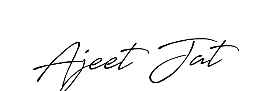 Use a signature maker to create a handwritten signature online. With this signature software, you can design (Antro_Vectra_Bolder) your own signature for name Ajeet Jat. Ajeet Jat signature style 7 images and pictures png