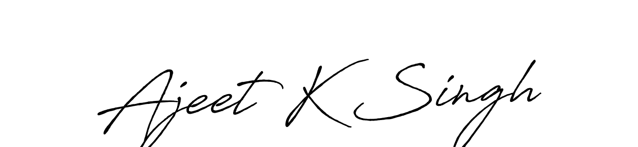 Antro_Vectra_Bolder is a professional signature style that is perfect for those who want to add a touch of class to their signature. It is also a great choice for those who want to make their signature more unique. Get Ajeet K Singh name to fancy signature for free. Ajeet K Singh signature style 7 images and pictures png