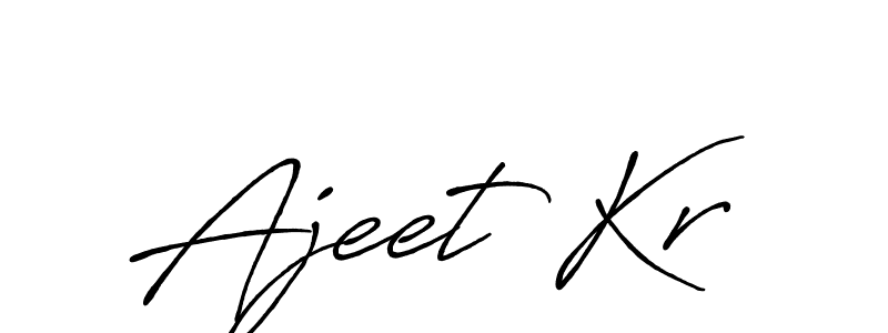 Also You can easily find your signature by using the search form. We will create Ajeet Kr name handwritten signature images for you free of cost using Antro_Vectra_Bolder sign style. Ajeet Kr signature style 7 images and pictures png