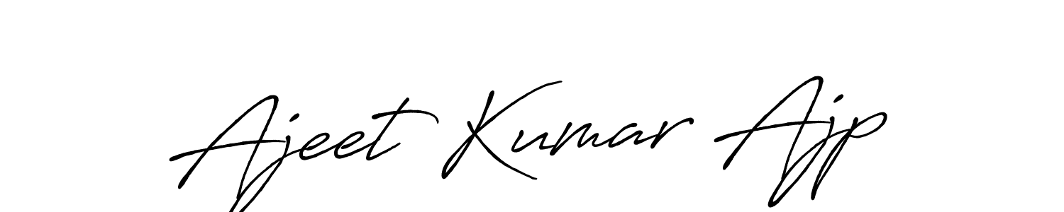 This is the best signature style for the Ajeet Kumar Ajp name. Also you like these signature font (Antro_Vectra_Bolder). Mix name signature. Ajeet Kumar Ajp signature style 7 images and pictures png