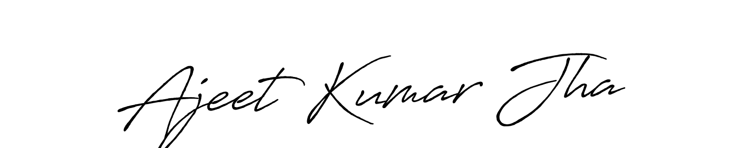 Make a beautiful signature design for name Ajeet Kumar Jha. Use this online signature maker to create a handwritten signature for free. Ajeet Kumar Jha signature style 7 images and pictures png