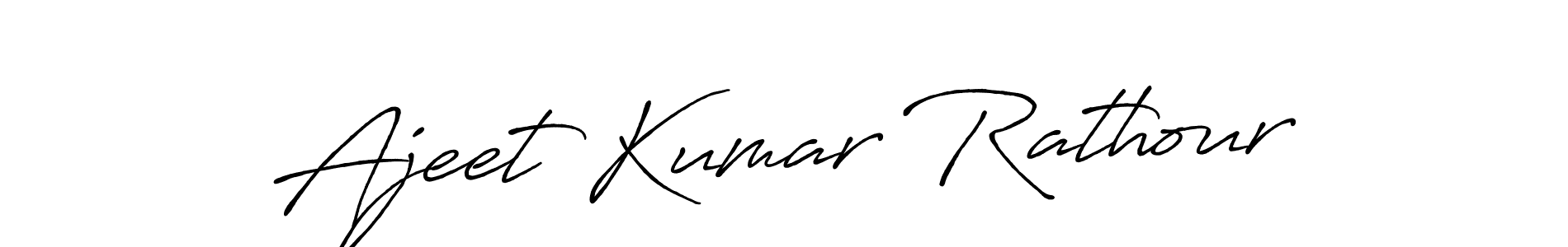 Make a short Ajeet Kumar Rathour signature style. Manage your documents anywhere anytime using Antro_Vectra_Bolder. Create and add eSignatures, submit forms, share and send files easily. Ajeet Kumar Rathour signature style 7 images and pictures png